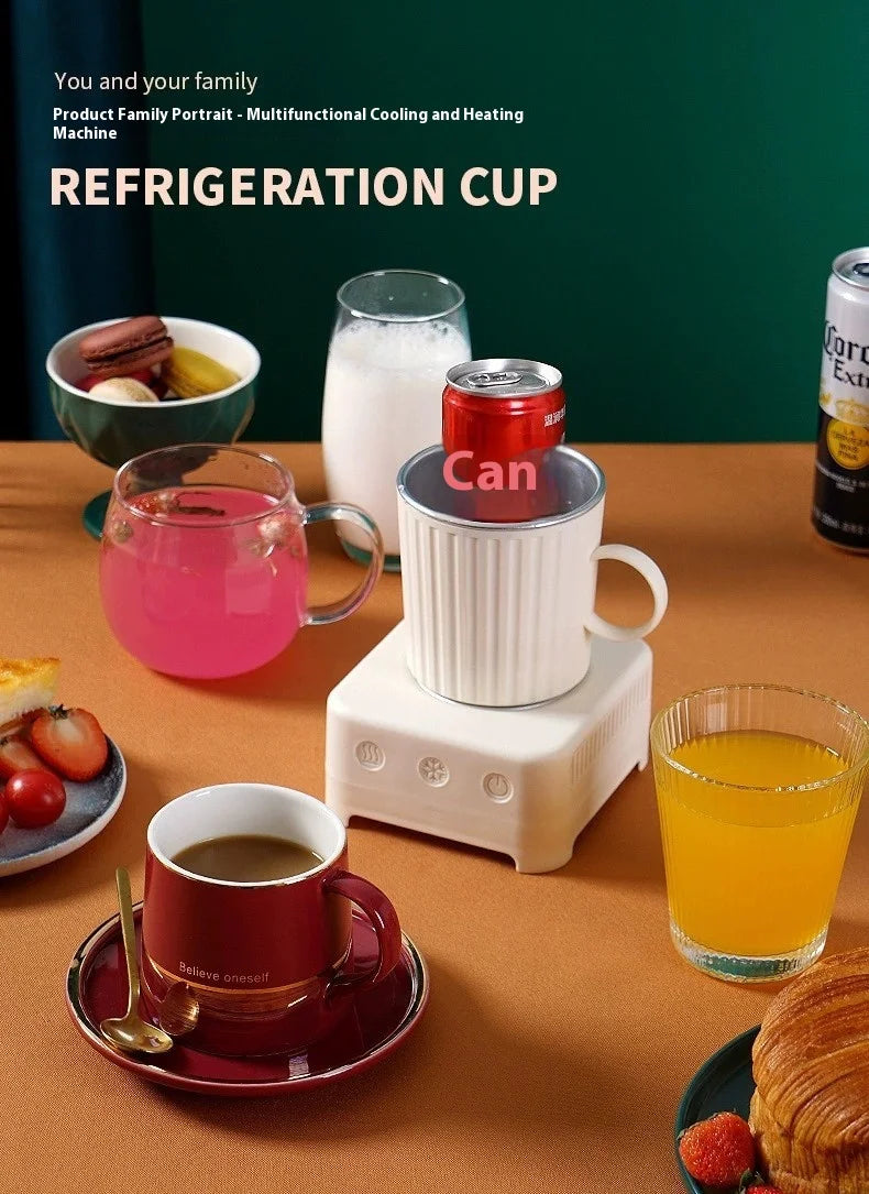 Trendy 400Ml Mini Quick Cooling Cup Beer Beverage Rapid Refrigeration Ice Maker Smart 2 in 1 Cooling and Heating Cup.
