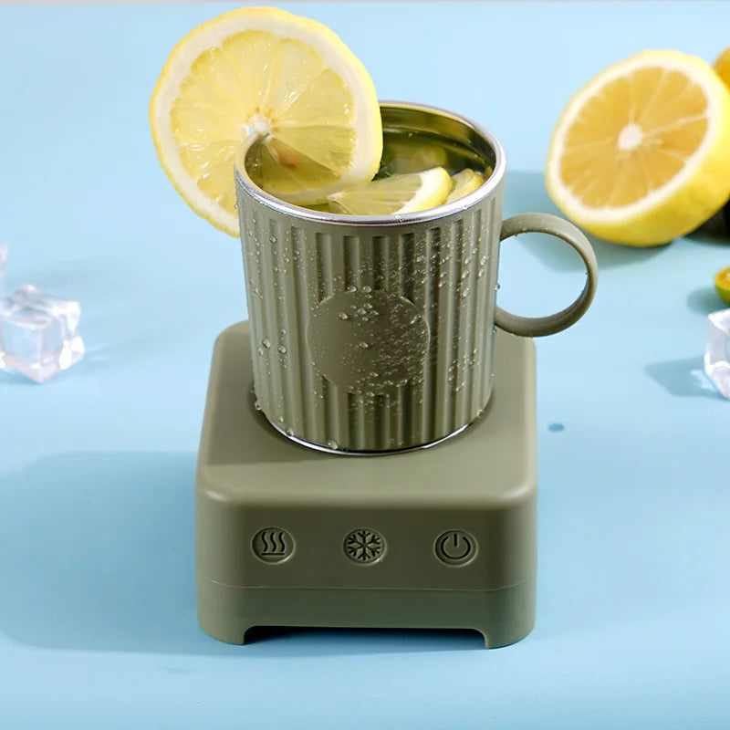Trendy 400Ml Mini Quick Cooling Cup Beer Beverage Rapid Refrigeration Ice Maker Smart 2 in 1 Cooling and Heating Cup.