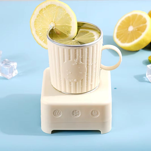 Trendy 400Ml Mini Quick Cooling Cup Beer Beverage Rapid Refrigeration Ice Maker Smart 2 in 1 Cooling and Heating Cup