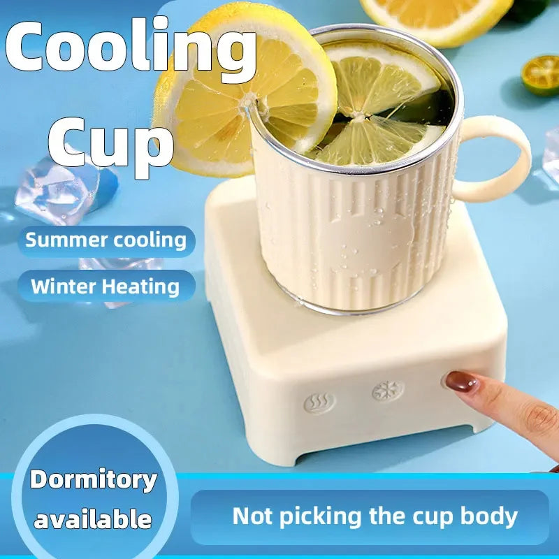 Trendy 400Ml Mini Quick Cooling Cup Beer Beverage Rapid Refrigeration Ice Maker Smart 2 in 1 Cooling and Heating Cup.